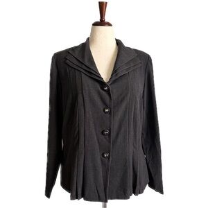 Wide Layered Lapel Blazer